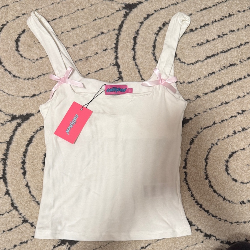 Edikted Lola ribbed tank top